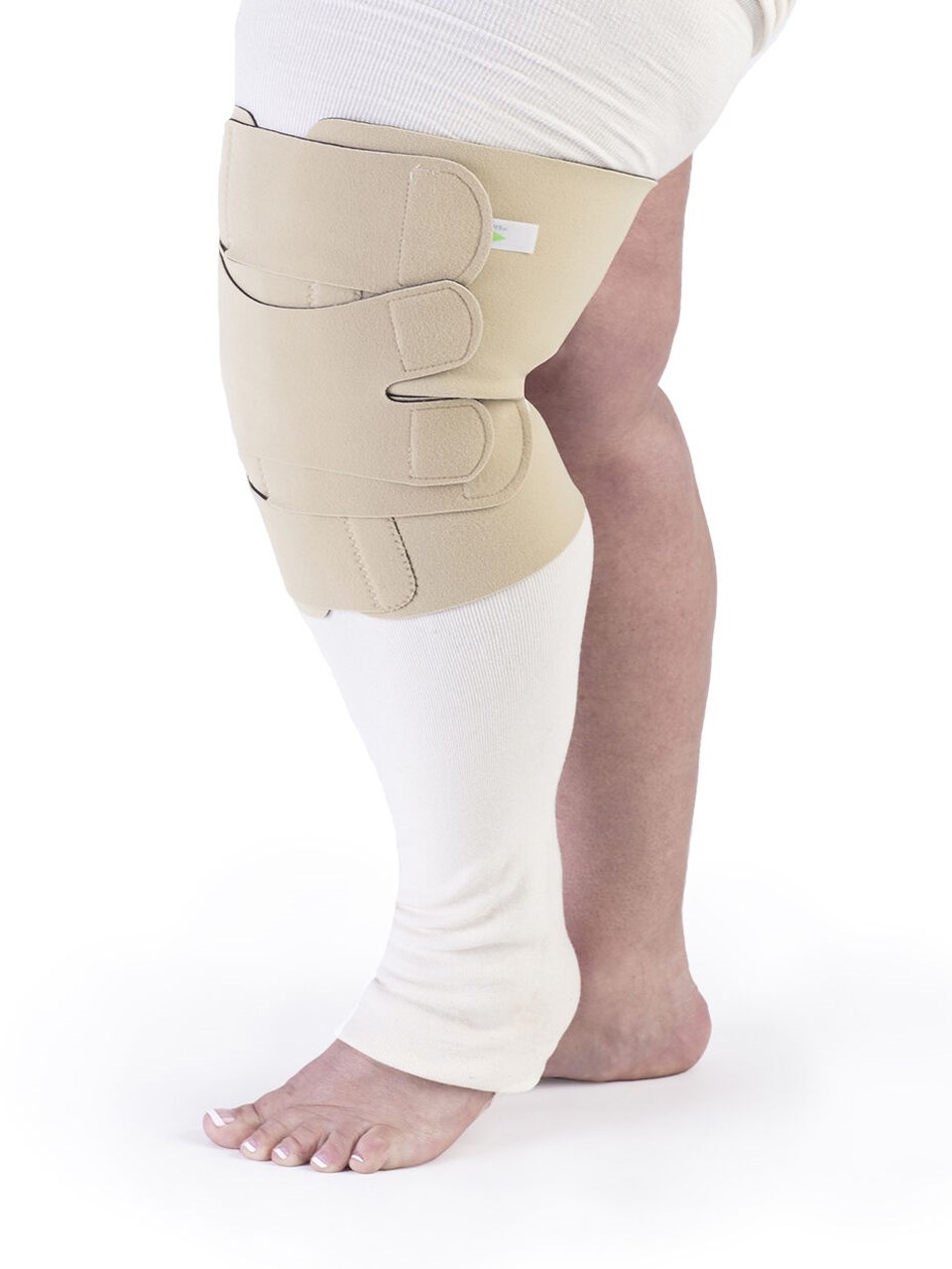 sigvaris MCE compreflex reduce knee inelastic compression garment in beige