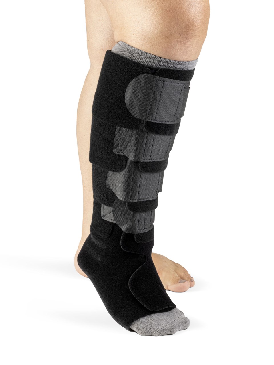 COMPREFIT PLUS CALF and FOOT inelastic compression garment in BLACK