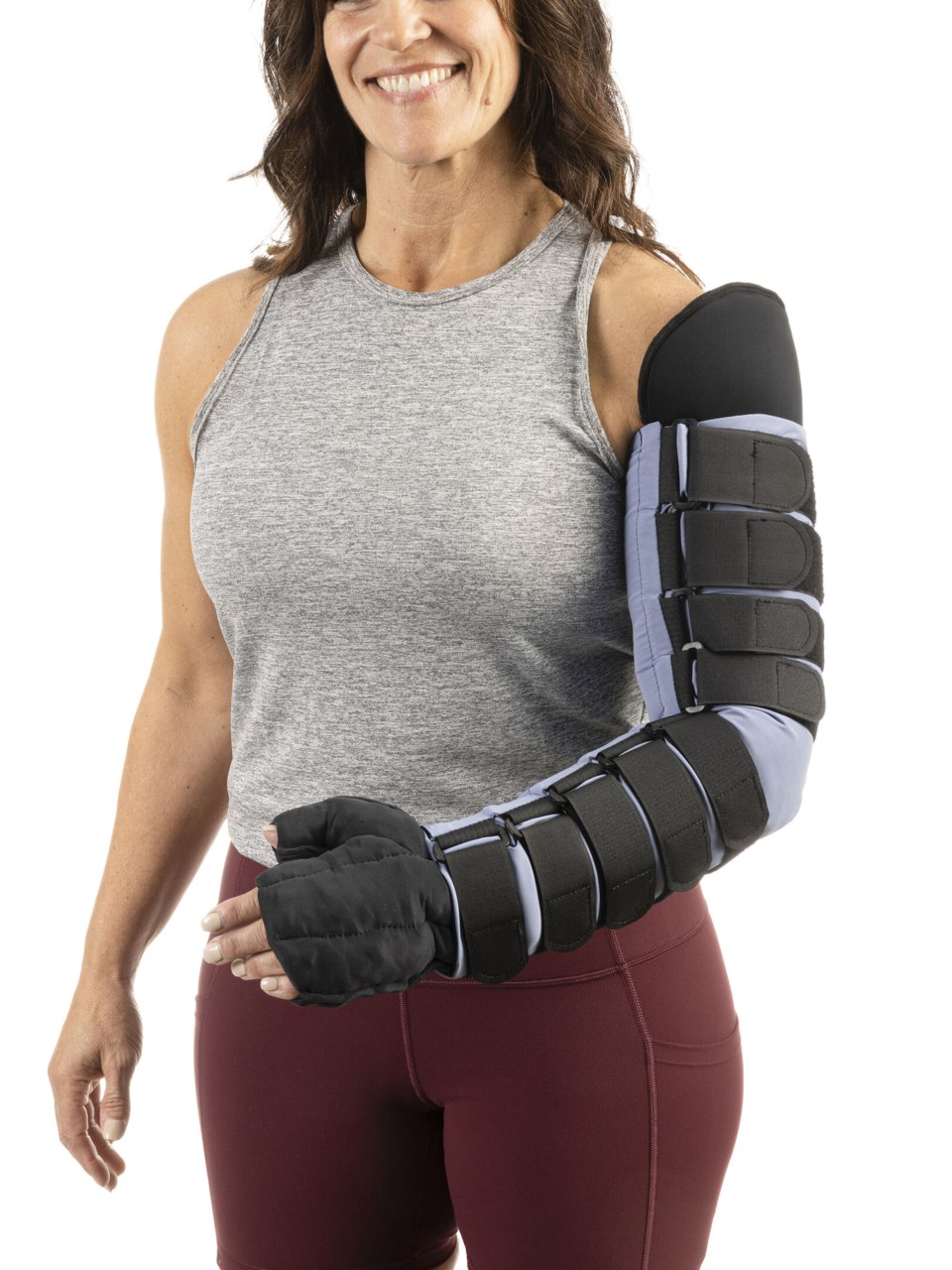 Female wearing MCE MEDAFORM STANDARD ARM including the MEDAHAND